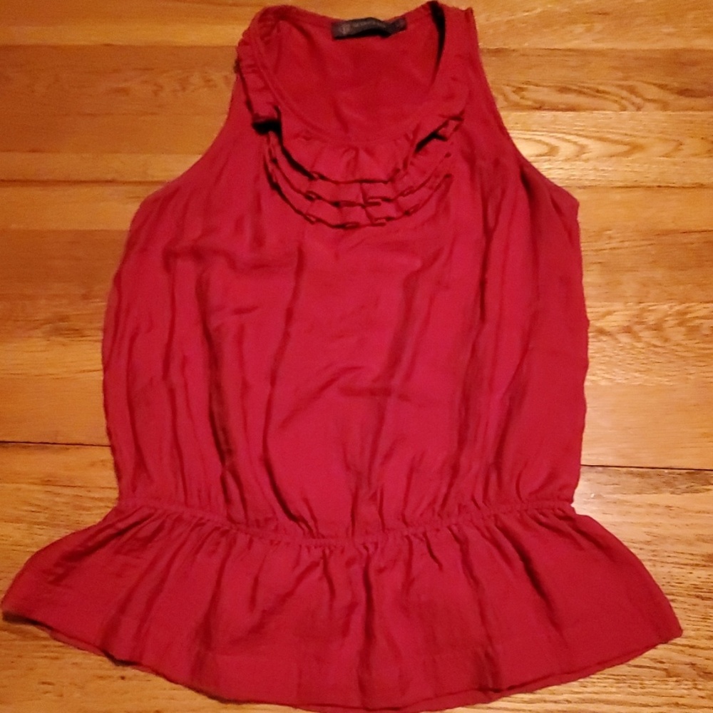 The Limited Outback Red Rayon Tank w Elastic Waist